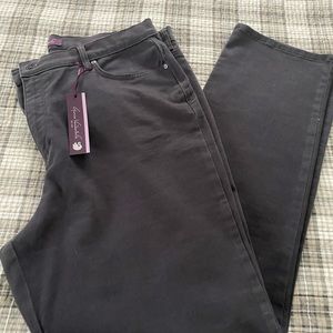 NWT Gloria Vanderbilt Amanda Jean, size 18W Grey Twilight